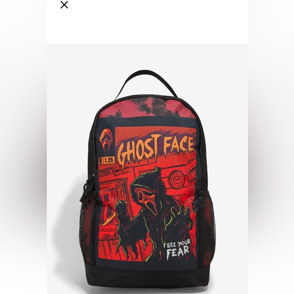 Bioworld scream ghost face comic panel glow in the dark backpack